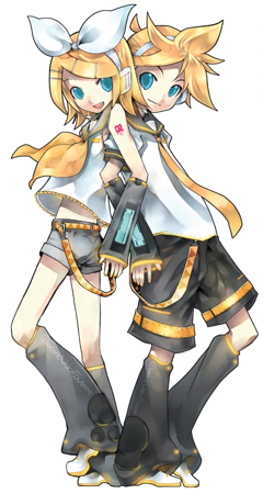 Kagamine Rin and Kagamine Len!